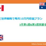 アイキャッチ　トラリピ世界戦略　2023年3月第１週第２週実績報告